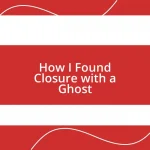 How I Found Closure with a Ghost